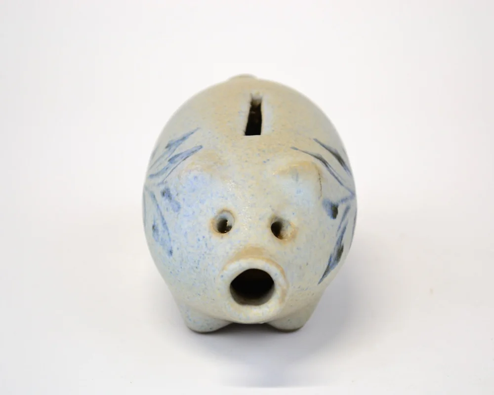 original 1960s piggy bank — peter pots pottery